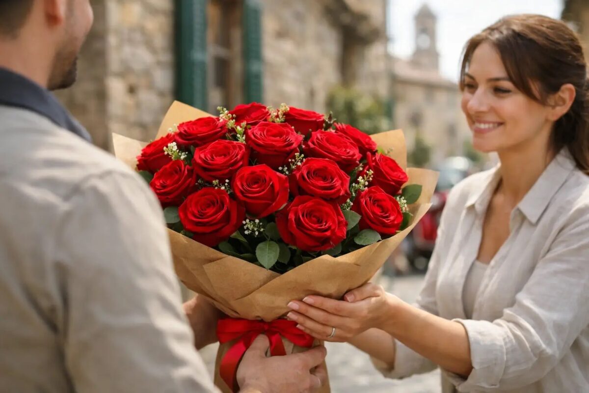 Red Roses Delivery in Italy That Feels Personal